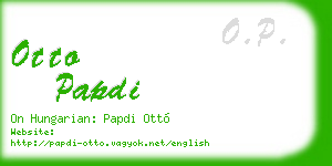 otto papdi business card